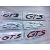 Porsche GTS Emblem ( Chrome / Black / Red )