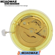 MIAOWAZ Cal.8205 Watch Movement, Dual Calendar Gold 3 Hands Dual Day Date Movement, Metal Watch Move