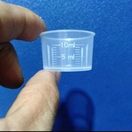 TERLARIS GELAS TAKAR / UKUR 10ML BUAT TAKARAN OBATLABKIMIA PLASTIK | COD