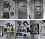 PLAY STATION 周邊大全配 (PS 跳舞機 金手指 電影卡 搖桿 記憶卡 遊戲光碟 力回饋方向盤)