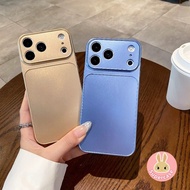 Simple Metallic Paint Phone Case For Realme 11 9i 9 8S 8 Pro Plus 7 7i 5 4G 5G Frosted Business Cove