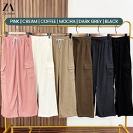 ZOE ARISSA SELUAR CARGO MUSLIMAH WOMEN CARGO PANTS LOOSE CUT Seluar Corduroy Pocket Ironless Murah WESLEY Cargo Pants