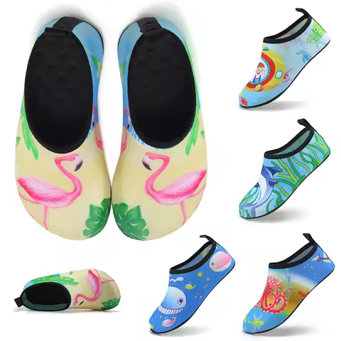 New KID Outdoor Beach Game Barefoot Quick-Dry Aqua Shoes Boys Girls Soft Diving Wading Swimming Shoe