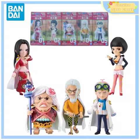 Genuine Bandai ONE PIECE WCF Amazon lily Rayleigh Hancock Anime Action figures model toys collectibl