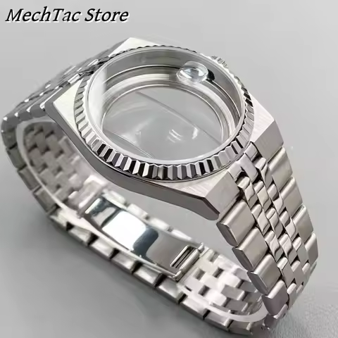 39.5MM NH35 Case Sapphire Glass For Land Dweller Modification Parts NH35 NH36 Movements Men's waterp