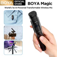 BOYA Magic 4 forms in 1 Wireless Microphone Mini Mic AI Noise Cancellation Transformable