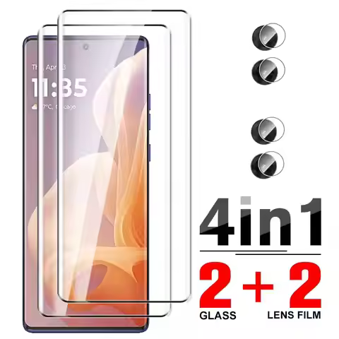 4In1 Tempered Glass Case Motorolag85 Full Glue Screen Protector For Motorola Moto G85 G 85 85G Motog