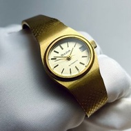全新 絕美 BULOVA 寶路華 瑞士 SWISS  自動錶 早期老錶 古董錶 仕女錶 手錶 銀色 深藍 復古 簡約 Vintage 古著
