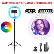 LED Package 14-inch RGB LightRing - RL-13 for TikTok Youtubers Free Lightstand YT160
