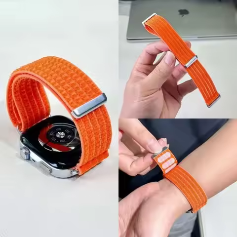 New Stretch Woven Nylon Watch Band Compatible Apple Watch S10 9 8 7 6 SE 5 4 Elastic Braided Breatha