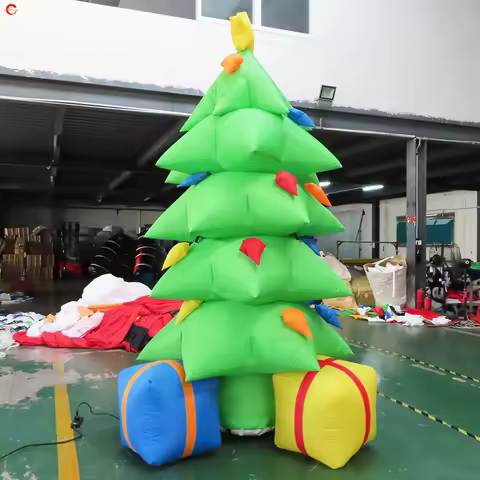 Fast Shipping 4m/13ft Giant Inflatable Christmas Tree Model for Decoration Outdoor Blow Up Inflatabl
