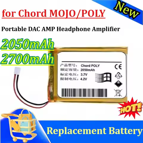 2050/2700mAh for Chord MOJO POLY DAC AMP, Portable HiFi Headphone Amplifier Power Supply Battery Mod
