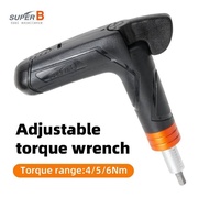 Super B Thumb Adjustable Torque Wrench 4/5/6 Nm Torque Range Allen Key Spanner With Hex 3/4/5/6mm T2