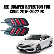 LED BUMPER REFLECTOR FOR HONDA CIVIC 2016-2022 FC [ CIVIC 16-22 FC ]