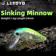 WATTLE Mini Sinking Minnow Lure, 1.6g/24mm Sinking Type Cicada Insect Hard Baits, Sinking Lure Wide 