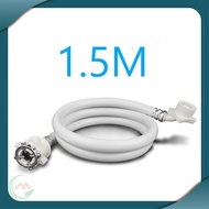 [ With Video ] 1.5m white horizontal and vertical drum washing machine water supply line - QM016