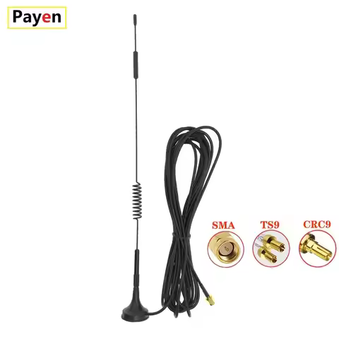 4G Antenna with SMA/TS9/CRC9 Interface 3m Extension Cord Wireless Router Unmanned Vending Machine Ma
