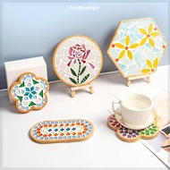 Mosaic coaster creative craft coasters diy coaster personalised coaster pot coaster wood coaster cup
