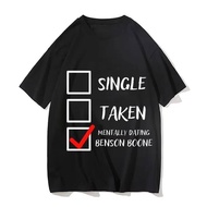 Single Taken Benson Boone T-Shirt Hip Hop Manga/Comic Tshirt 100% Cotton Short Sleeve Casual Tee-Shi