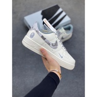 BACE x nk AF1 '07 low gray camouflage casual shoes model quilted low gray after-shipment model then9