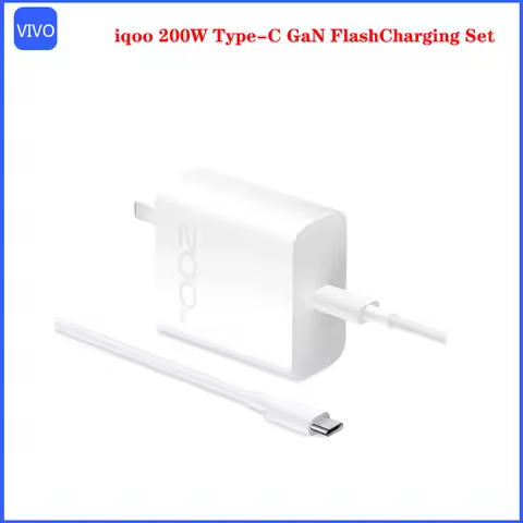 Official iqoo 200W Type-C GaN FlashCharging Set For iQOO10 11 pro 11S Original Fast Charging