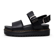 Dr.Martens รองเท้าแตะผู้ชายหนาแต่เพียงผู้เดียวรองเท้าหนังชายหาดเปิดนิ้วเท้า Booster รองเท้าลำลอง