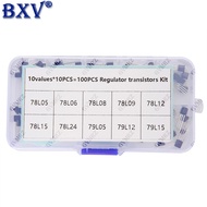 100PCS TO-92 Linear Voltage Regulator Assortment Kit - 10 Values (78L05, 78L12, 79L05 etc.) Fixed Ou