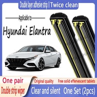 Suitable for Hyundai Elantra Double Layer Rubber Strip Wiper Double Rubber Strip Wiper Windshield Wi