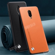 Luxury Casing For OnePlus 6 6T Shockproof Luxury Matte PU Leather Cover Business Case