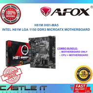AFOX H81M IH81-MA5-V4 LGA1150 DDR3 MicroATX Motherboard Combo Deal Processor