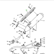 1P7E471800 NOUVO MX Pipe Guard Genuine AT-115 YAMAHA 1P7-E4718-00