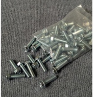 Pack of 50 8mm screws, 30m long, using 12 lock - M8 x 30mm screws - 8mm bolts, sturdy and durable