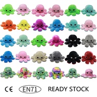 Octopus Pillow Stuffed Toy Octopus Plush Big Doll Home Decor Christmas Gifts For Kids Flip Octopus D
