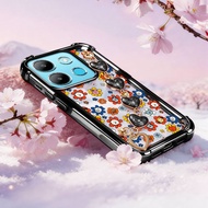 VRQR Cover for Infinix Smart 7 HD Tecno Spark Go 2023 Pop 7 Pro BF7n BF6 X6515 Dense Flowers Clear A