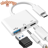 ABEBONGOTF Type-C to 3.5m Professional Headphone 3 in 1 Data Transmission
