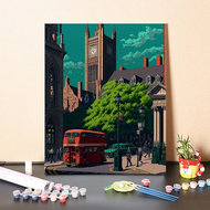 Hightune Paint By Number 30x40 Painting Kit Canvas Paint Kit Digital Aesthetic Kanvas Lukis