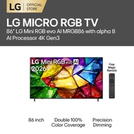 86 inch LG Mini RGB evo AI MRGB86 4K Smart TV  2026
