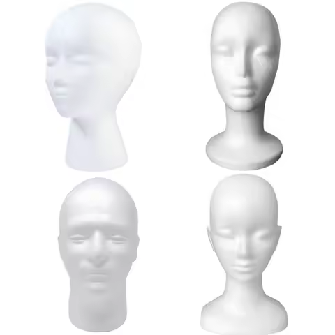 New Dummy Female Head Model Styrofoam Mannequin Head Head Model Foam Mannequin Foam Wig Head