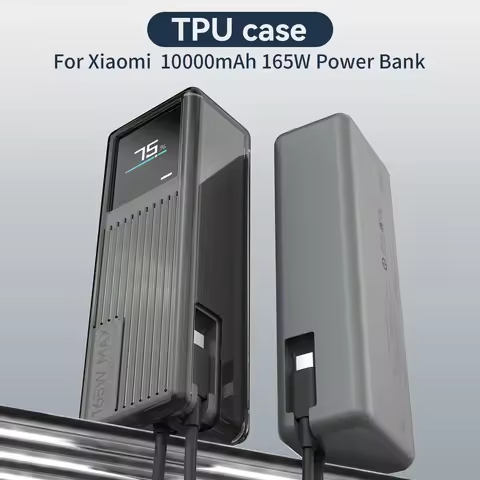 Sikai TPU case for Xiaomi Built-in Cable Power Bank 10000mAh 165W PB1165MI Portable Shockproof Trave