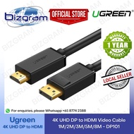 Ugreen 4K UHD DP to HDMI Video Cable, 1M/2M/3M/5M/8M DP101