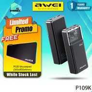 Awei P109K 30000mAh Powerbank 65W Fast Charging Power Bank Laptop Power Bank Portable Bank Kuasa Awe
