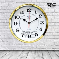Velashop นาฬิกาแขวนผนัง ตราสมอ Anchor Brand No.54 สีทอง ขนาด 11.5 นิ้ว รับประกัน 1 ปี