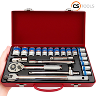 MOLITA TOOLS ชุดเครื่องมือ ประแจ ชุดบล็อก 24 ชิ้น ขนาด 1/2 (4หุน) CR-V แท้