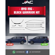 BYD M6 BLACK WARRIOR KIT (FULL SET DELETE CHROME)