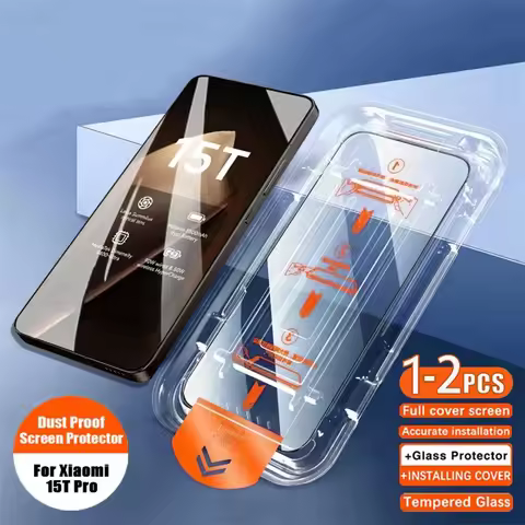 1-2PCS 8K Oleophobic Coating Dust Free Tempered Glass For Xiaomi 17T 15T 14T 12T Pro Screen Protecto