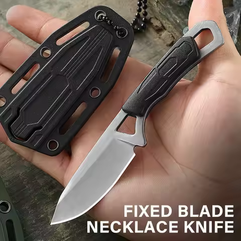 neck knife with sheath tactical neck knife tactical knives for men small fixed blade knife fixed bla