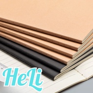 STUDENT NOTEBOOK A5/B5/A4 BLACK AND BROWN 72 PAGES (36 SHEETS)