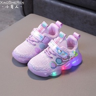 Girl Shoes-Gadis-Gadis Menyala Kasut Musim Bunga dan Musim Luruh Gadis-Budak Perempuan Baru Mesh Kas