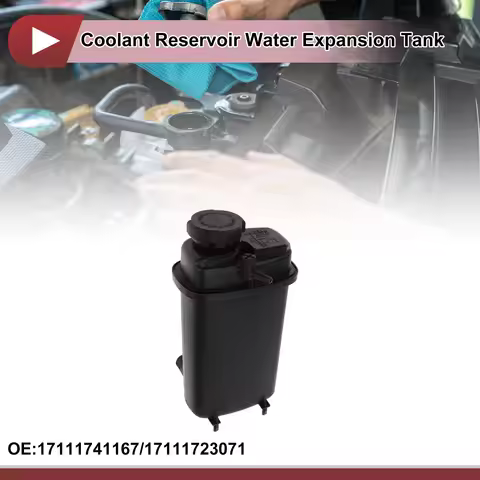 UXCELL Coolant Expansion Overflow Tank with Cap No.17111741167 for BMW 540i E39 1999-2003 V8 4.4L Pe