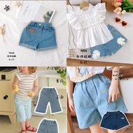 5-17 Girls Shorts.cropped Pants Summer Versatile Denim 7822 9058 13309 64179